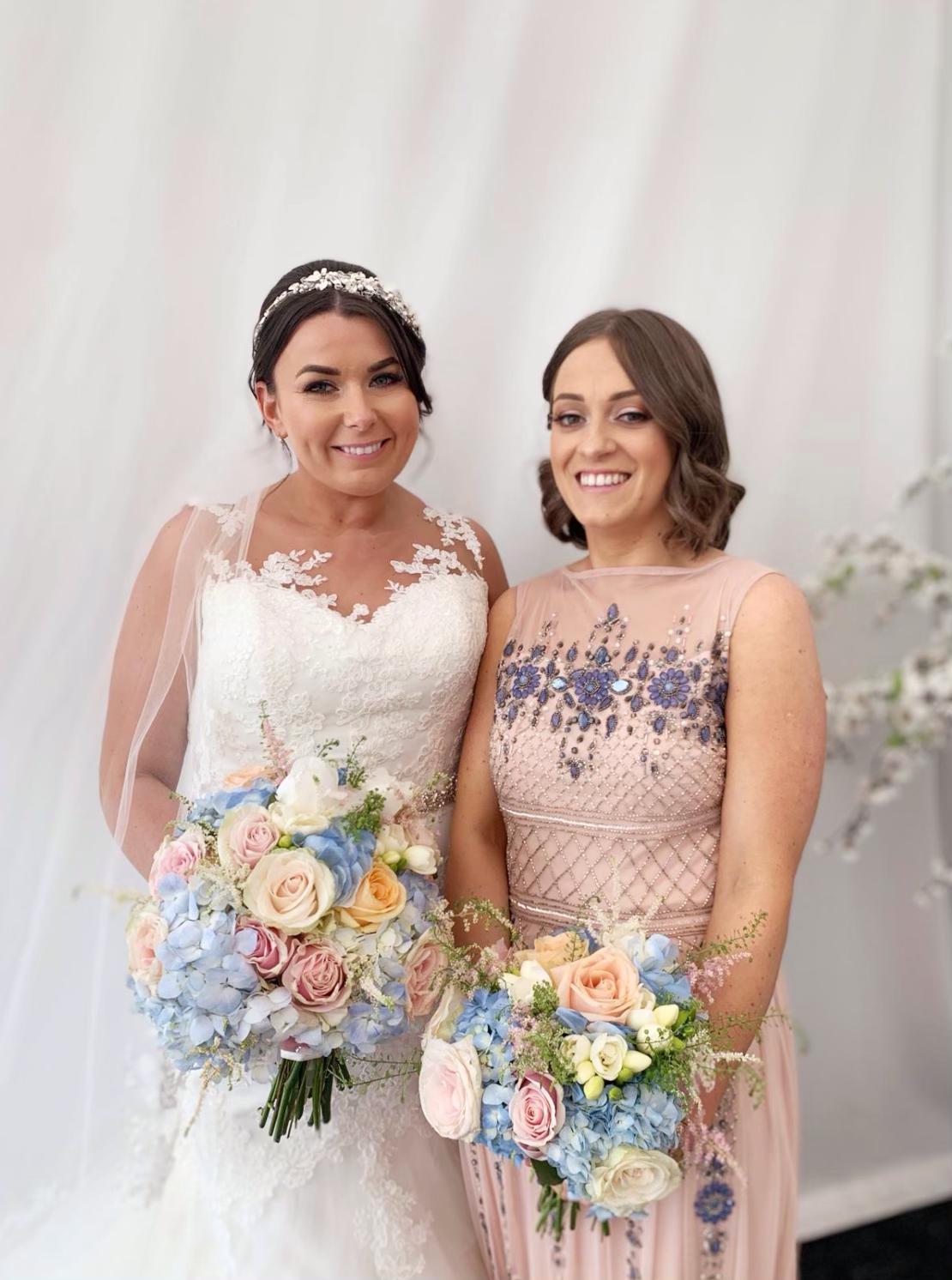 Bride& bridesmaid 