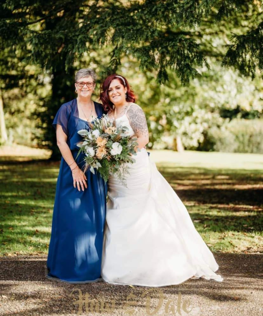 Gorgeous bride and her mam