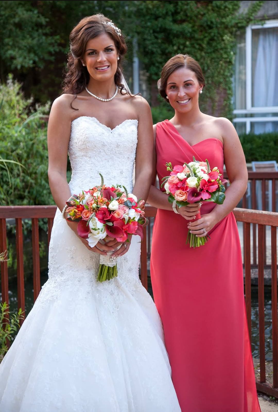 Bride & bridesmaid and best friends