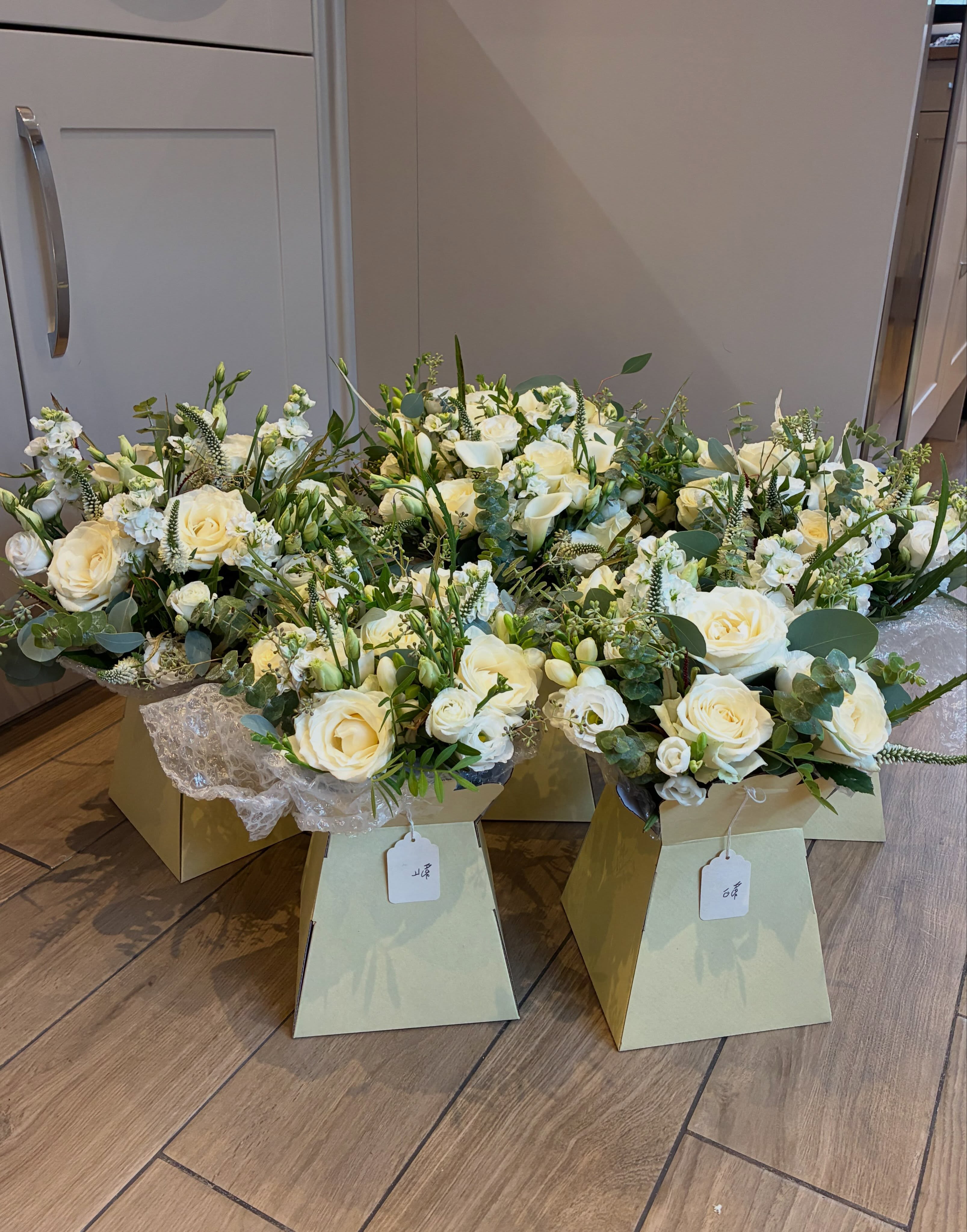 Group shot of bouquets