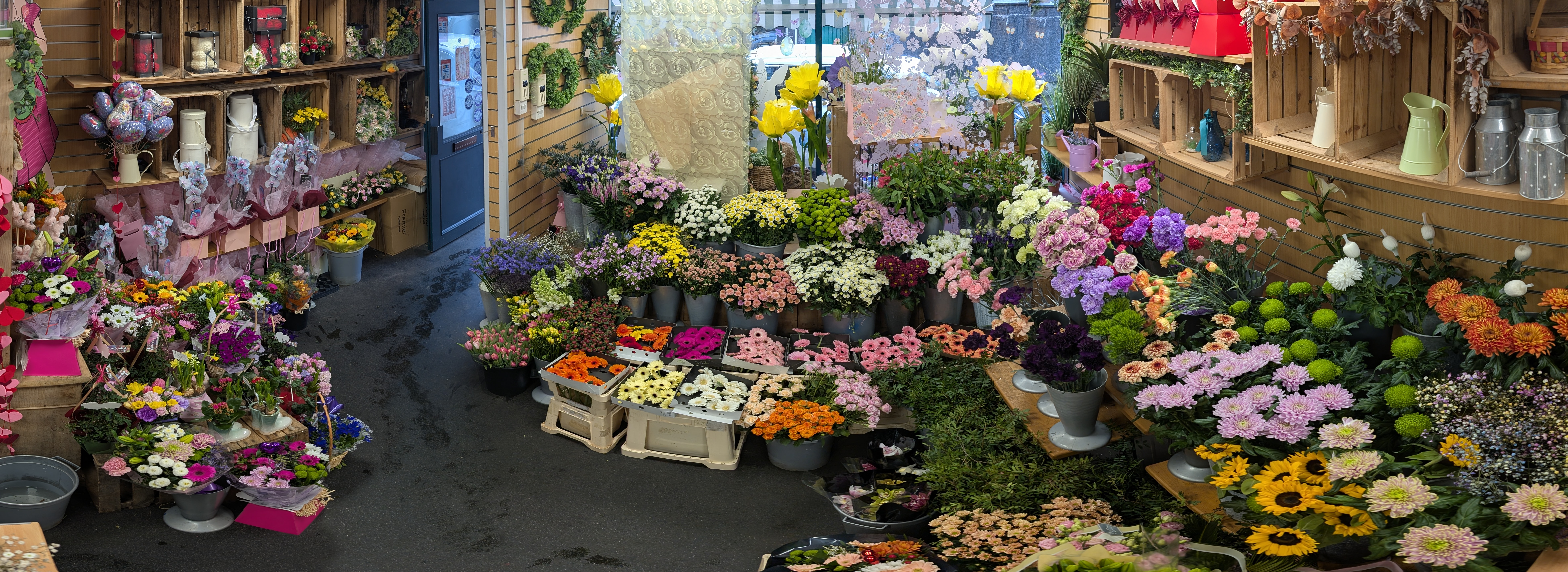 Inside our flower shop