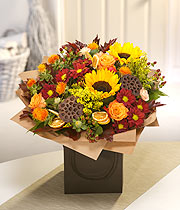 Autumnal Aqua Bouquet