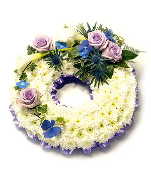 Based Lilac & White Wreath