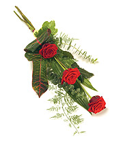Three Rose Hand-tied sheaf