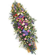 Casket Spray Pinks & Purple