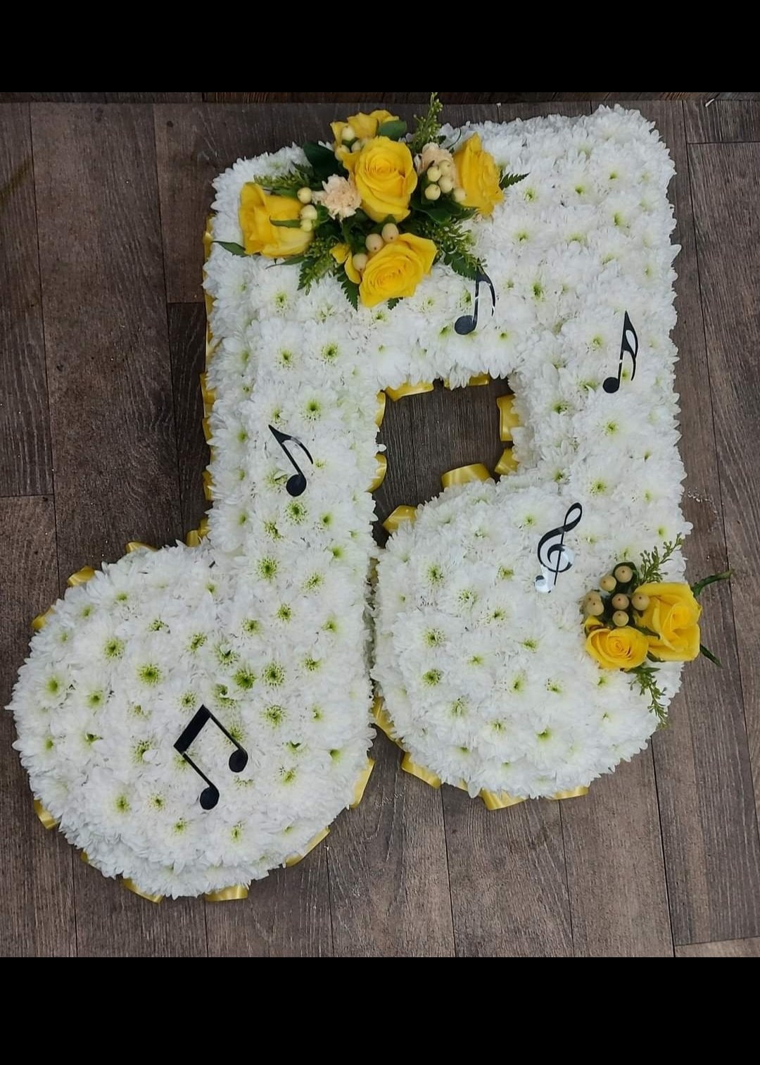 Musical note double clef White