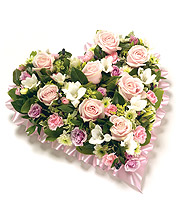 Loose Closed Floral Heart
