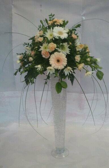 Cone glass vase and display
