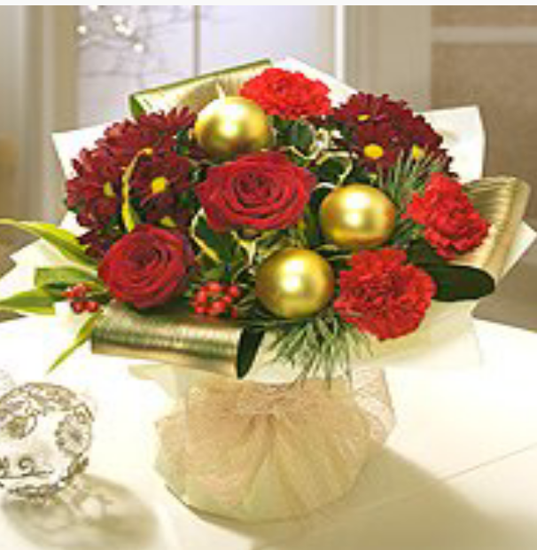 Christmas bauble bouquet