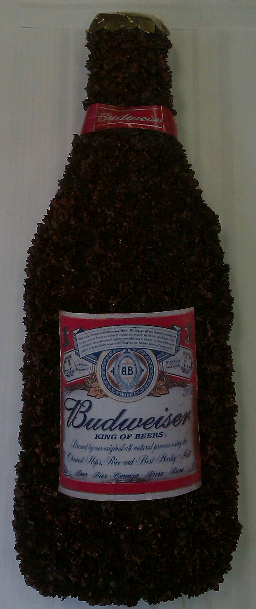 Budweiser bottle tribute
