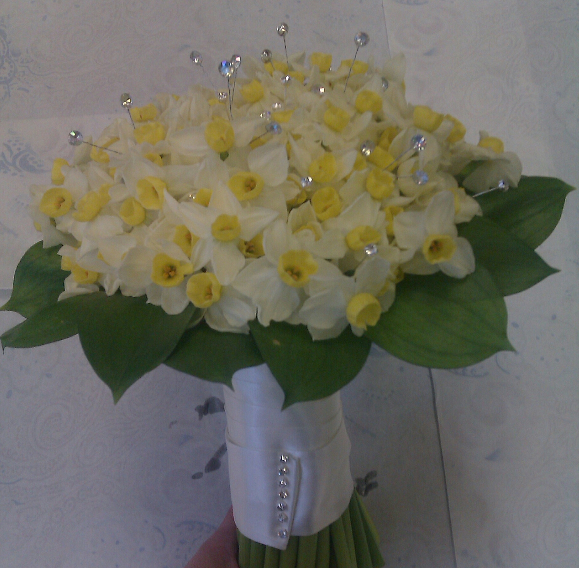 Scented narcissi bridal bouquet