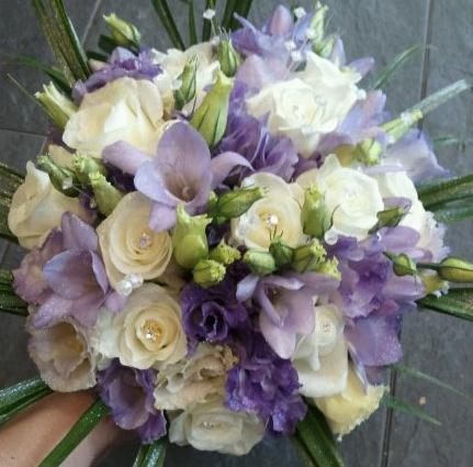 Lilac And Ivory Bridal Tie