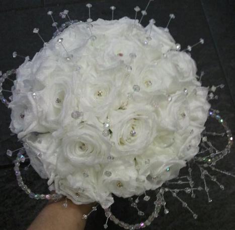 Pure white Preserved Rose Bouquet