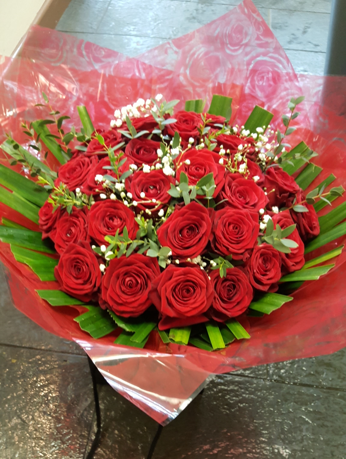 Two dozen roses